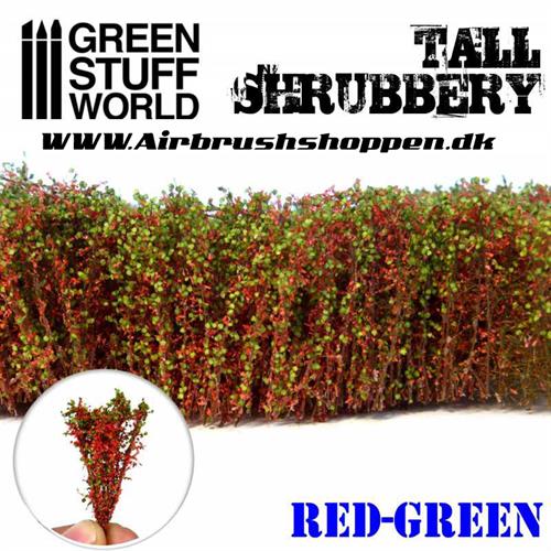 Plante - Tall Shrubbery - Red Green - Høje buskadser Røde og grønne